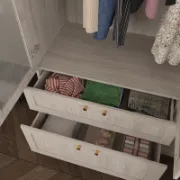 تفصيل دولاب زاوية زجاجي بتصميم عصري