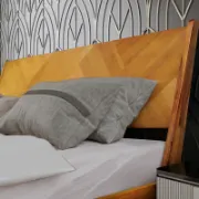تفصيل سرير خشب منقوش