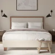 تفصيل سرير خشبي بسيط