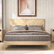 تفصيل سرير بيج خشبي