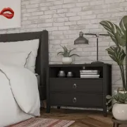 تفصيل كومود بدرجين ورف جانبي عملي