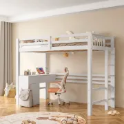 تفصيل سرير أبيض علوي