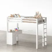 تفصيل سرير أبيض علوي