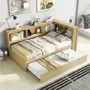 تفصيل سرير مودرن مدمج بسرير سحب