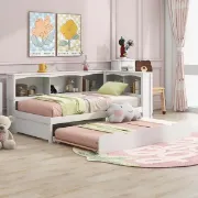 تفصيل سرير مودرن مدمج بسرير سحب