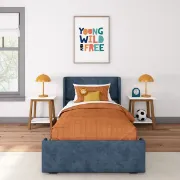 تفصيل سرير منجد من خشب الصنوبر