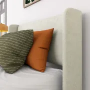 تفصيل سرير منجد من خشب الصنوبر