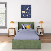 تفصيل سرير منجد من خشب الصنوبر