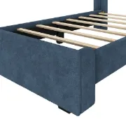 تفصيل سرير منجد من خشب الصنوبر