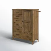 تفصيل دولاب باللون الخشبي الغامق