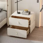 تفصيل طاولة بدرجين باللون الأبيض الكريمي