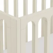 تفصيل سرير اطفال ابيض مع حاجز أمان