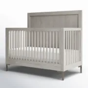تفصيل سرير خشب صلب رمادي
