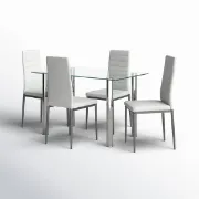 تفصيل طقم طاولة طعام مستطيلة