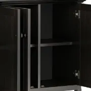 تفصيل بوفية اسود خشب صلب