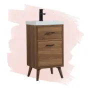 تفصيل وحدة حوض بسطح أبيض من الريزن
