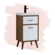 تفصيل وحدة حوض بسطح أبيض من الريزن