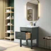 تفصيل وحدة حمّام مع حوض مستطيل