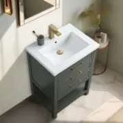 تفصيل وحدة حمّام مع حوض مستطيل