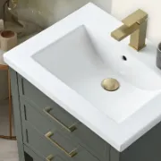 تفصيل وحدة حمّام مع حوض مستطيل