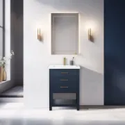 تفصيل وحدة حمّام مع حوض مستطيل