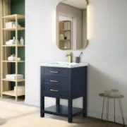 تفصيل وحدة حمّام مع حوض مستطيل