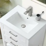 تفصيل وحدة حمّام مع حوض مستطيل
