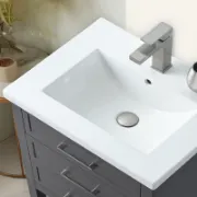 تفصيل وحدة حمّام مع حوض مستطيل