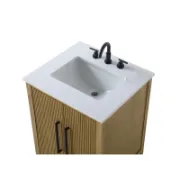 تفصيل وحدة حوض خشب صلب مُصنّع