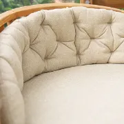 تفصيل كرسي حديقة خشب ساج واسع